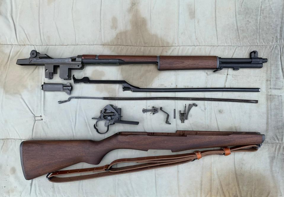 field stripped M1 Garand