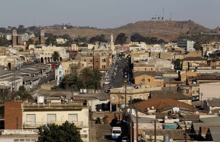 FILE PHOTO: A general view shows the skyline of Eritrea's capital Asmara, February 19, 2016. REUTERS/Thomas Mukoya/File Photo