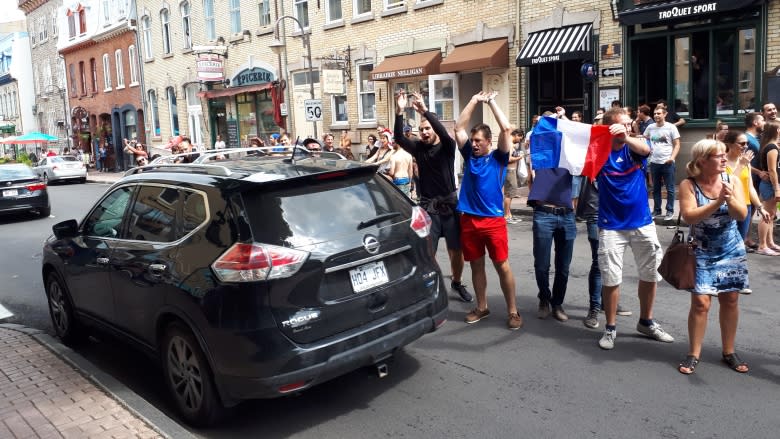 Thousands of France fans pour onto Montreal streets after 4-2 World Cup victory