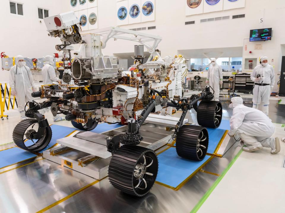 mars 2020 rover test drive
