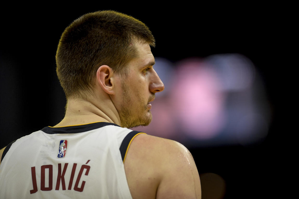 Denver's Nikola Jokic was near the top of the MVP discussion throughout the season, eventually winning the award, but the Nuggets were never in true NBA championship contention. (AAron Ontiveroz/MediaNews Group/The Denver Post via Getty Images)