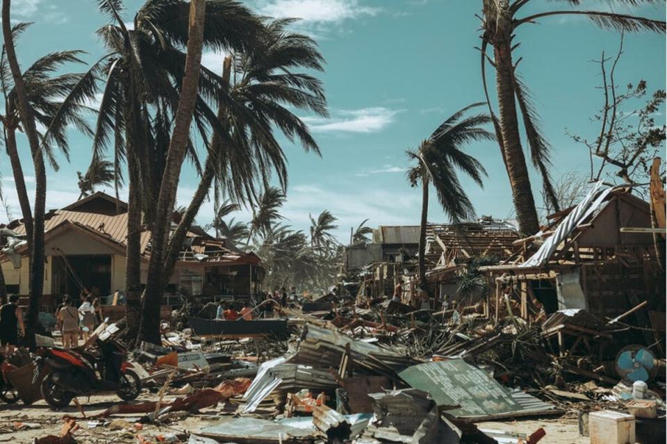 The devastation on Siargao Island in the Philippines after Rai made landfall on 17 December 2021 (Ryan Matias)