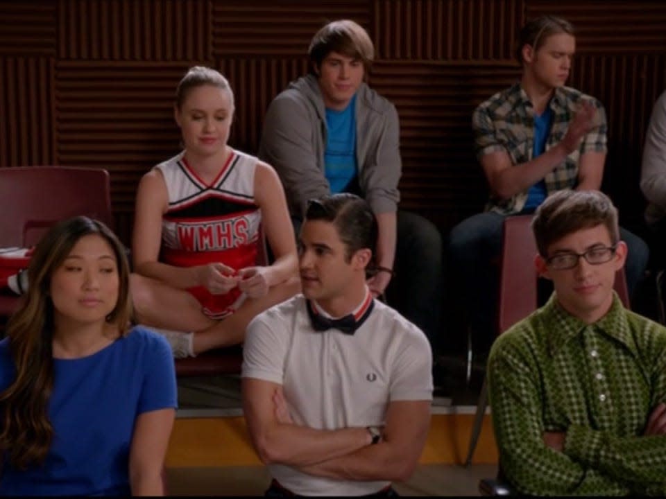 glee showmance artie tina