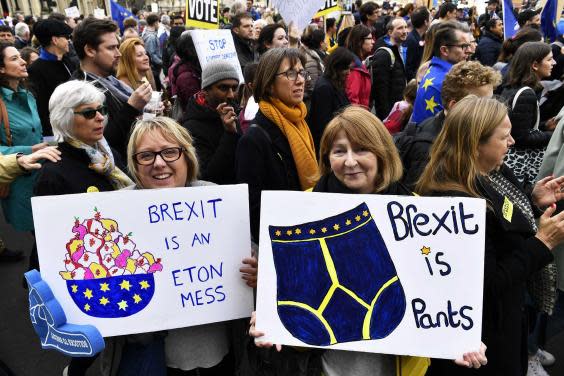 Brexit march: A carnival of colour as a million people turn protest into a party
