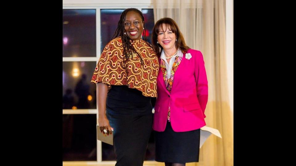 Melba Pearson, the former ACLU deputy director, and Miami-Dade State Attorney Katherine Fernandez Rundle at an event in 2018 for the Gwen S. Cherry Black Women Lawyers Association.
