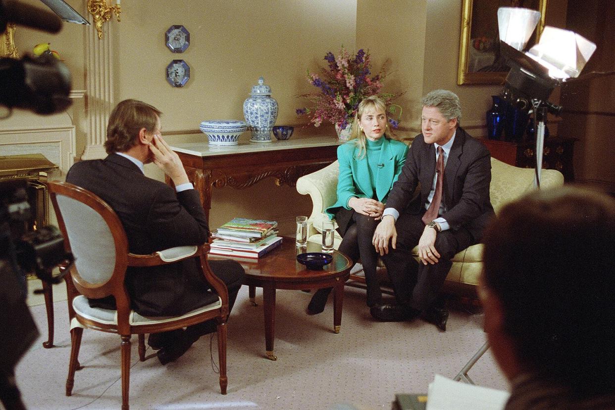 60 MINUTES interview with Hillary Rodham Clinton and Bill Clinton conducted by Steve Kroft. Broadcast on CBS, January 26, 1992.