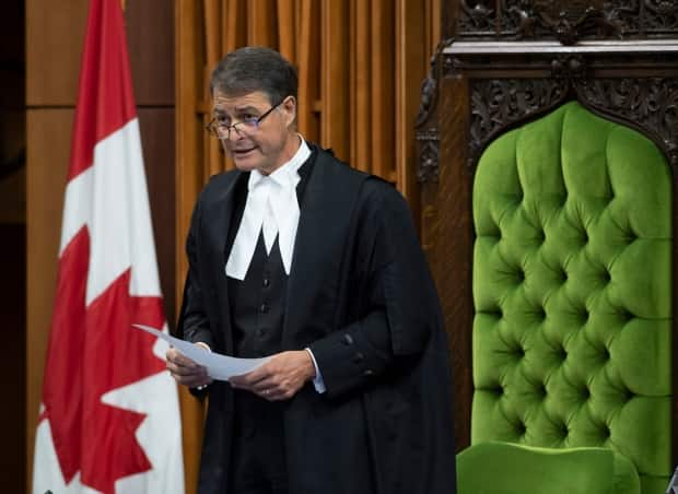 House of Commons Speaker Anthony Rota says a federal attempt to shield documents related to the firing of two scientists is a violation of parliamentary privilege and must be tossed out of court.  (The Canadian Press/Adrian Wyld - image credit)