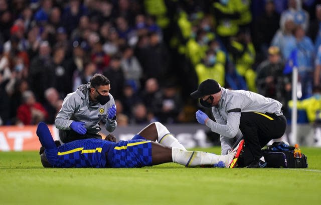 Romelu Lukaku is sidelined