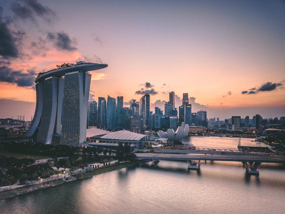 A view of the Singapore skyline