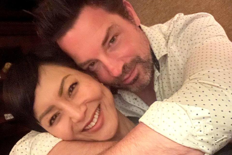 <p>Brennan Elliott/Instagram</p> Brennan Elliott shares a selfie with his wife Camilla Row