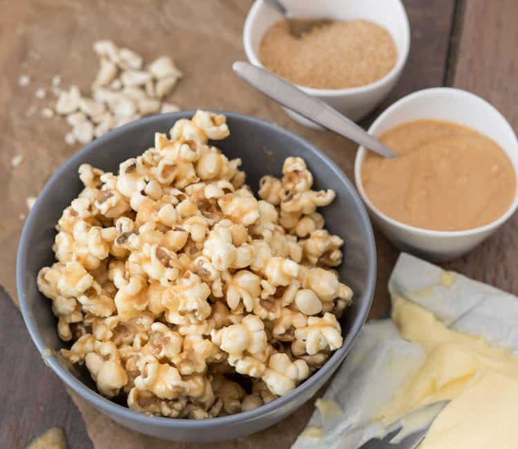 Palomitas con mantequilla de cacahuete