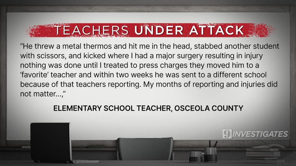 9 Investigates gathered comments from teachers across Central Florida.