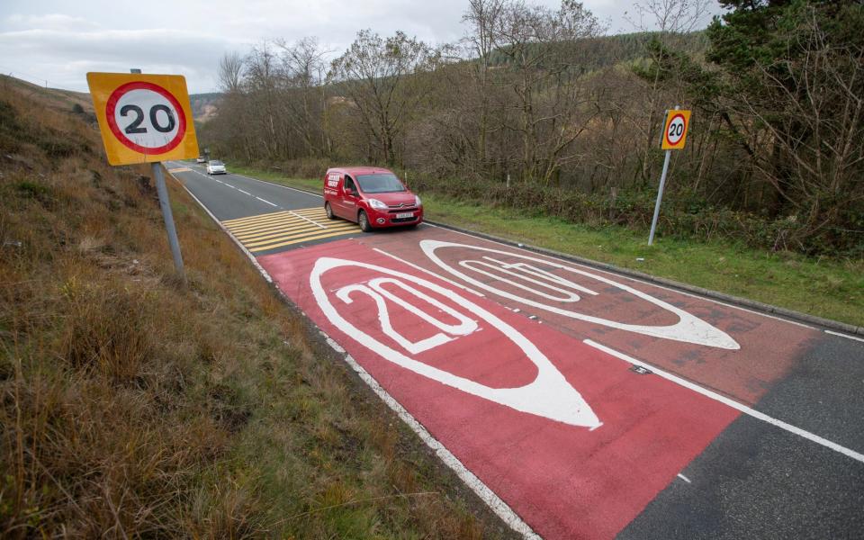 The blanket speed limit reduction was imposed by Wales's devolved Labour-controlled government in September.
