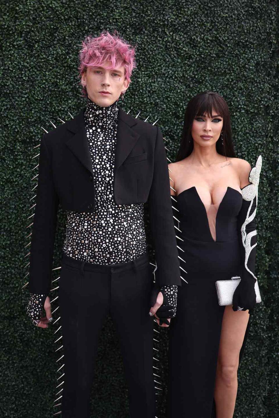 LAS VEGAS, NEVADA - MAY 15: (L-R) Machine Gun Kelly and Megan Fox attend the 2022 Billboard Music Awards at MGM Grand Garden Arena on May 15, 2022 in Las Vegas, Nevada. (Photo by Matt Winkelmeyer/Getty Images for MRC)