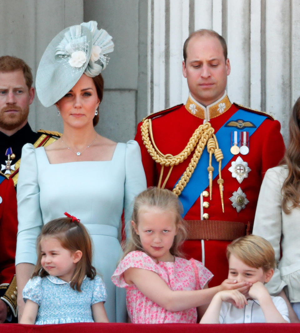 Prince William gives his son a disapproving look.&nbsp; (Photo: Max Mumby/Indigo via Getty Images)