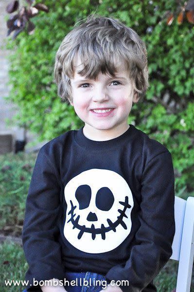 1) DIY Jack Skellington T-Shirt