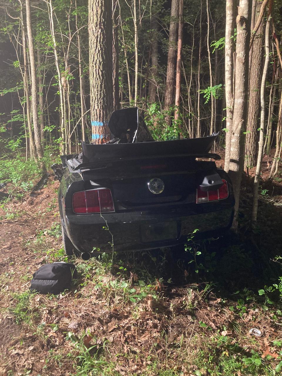 Virginia State Police responded to this single-vehicle crash Monday, June 13, at Mt. Nebo Road in Onancock.  Joshua Antonio Vasquez, 17, died after hitting a tree, police said.