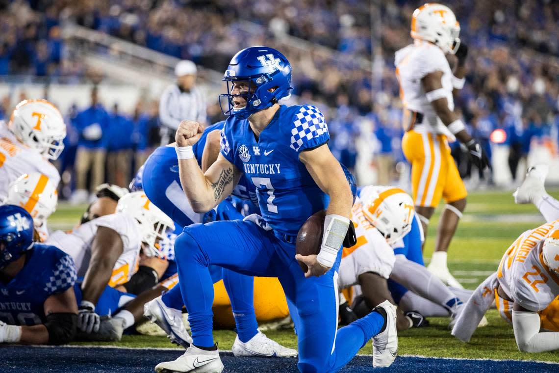 In two seasons as Kentucky football’s starting quarterback, Will Levis has compiled a 17-7 record.