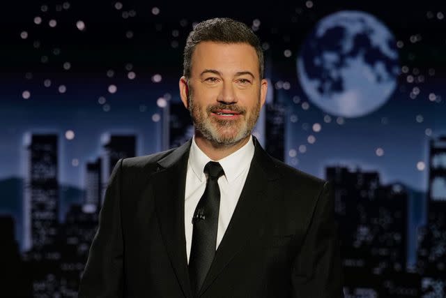 <p>Randy Holmes/ABC via Getty</p> Jimmy Kimmel on Monday, October 2.