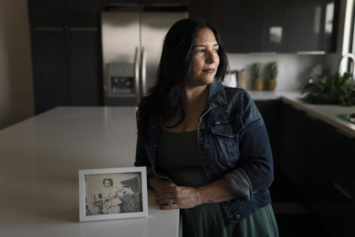 Stacy Cordova has been advocating for reparations on behalf of her aunt, Mary Franco, who was a victim of California's forced sterilization program that began in 1909. (Jae C. Hong / AP file)