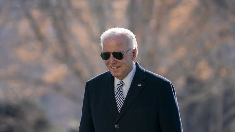President Joe Biden arrives at the White House on Monday, Jan. 22, 2024, after returning from Rehoboth Beach, Del. 
