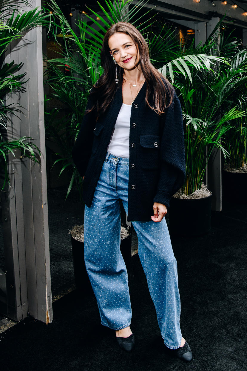 Katie Holmes at Chanel's Through Her Lens Luncheon on June 9, 2023 at The Odeon Restaurant in New York, New York. (Photo by Nina Westervelt/WWD via Getty Images)