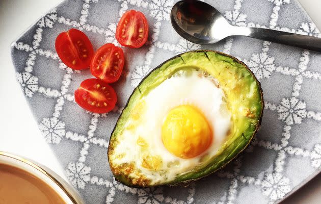 Avocados and eggs are two foods experts say may help ease anxiety. Combine them in avocado egg boats.