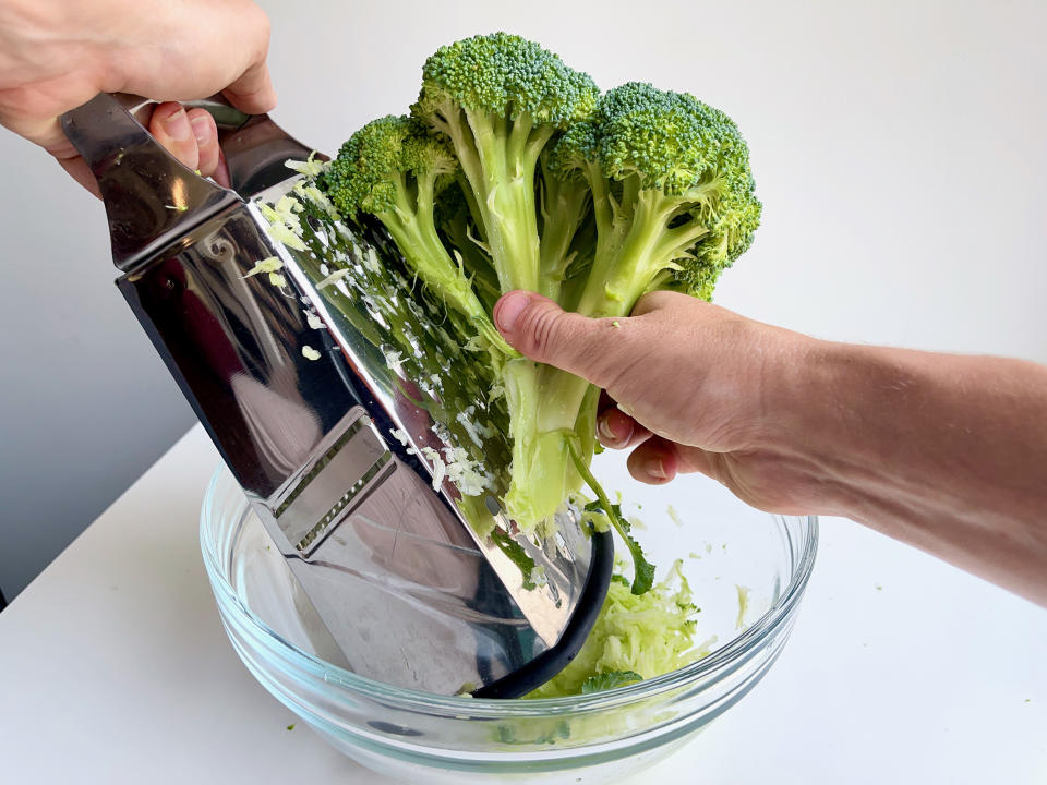 Grate your broccoli raw for the most refreshing salad. (Ali Rosen)