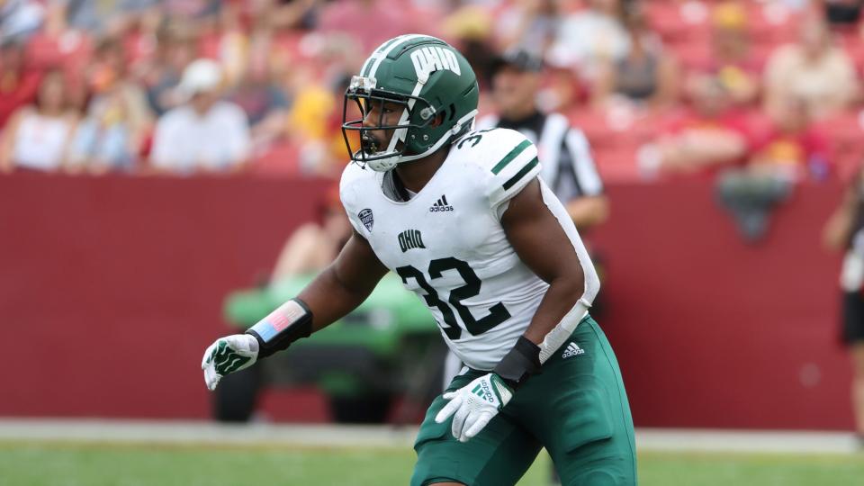 Ohio University linebacker Bryce Houston, an Olentangy Orange graduate, leads the Bobcats' defense into the Myrtle Beach Bowl on Saturday against Georgia Southern.