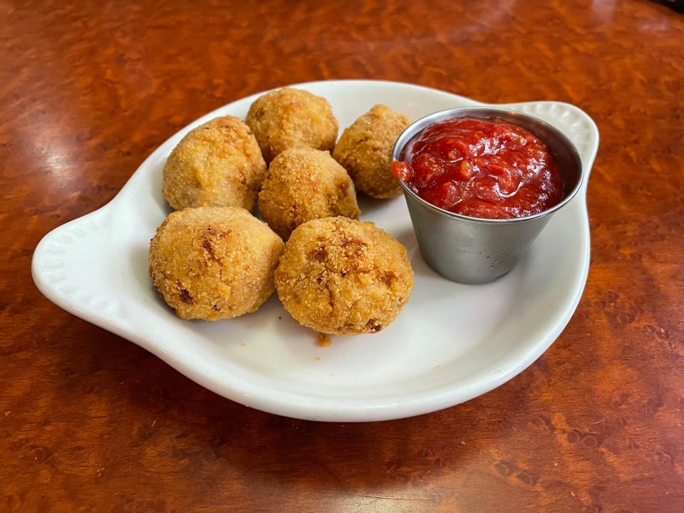 The Waterloo Restaurant in Akron offers its “award-winning” sauerkraut balls on its menu.