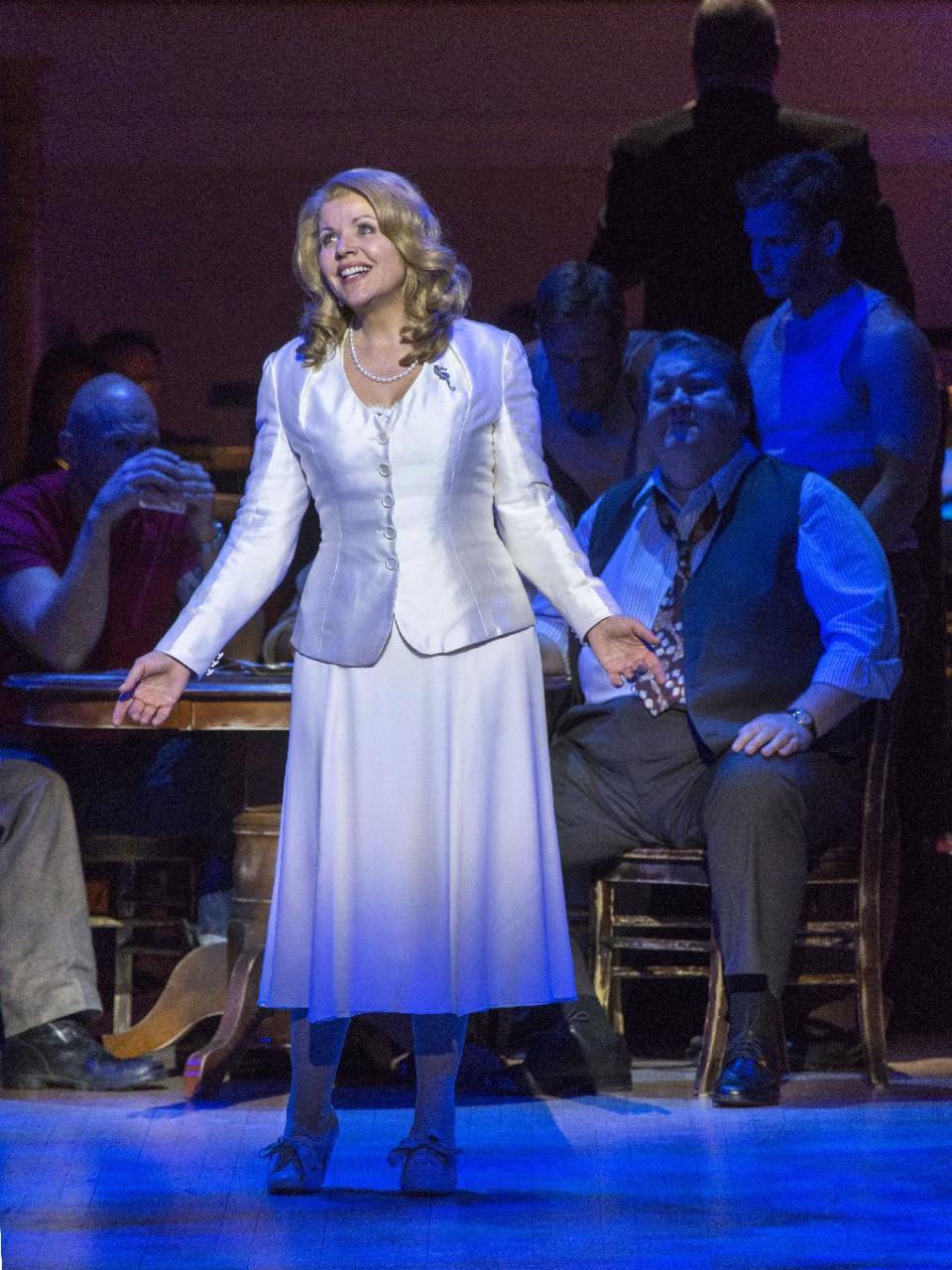 This March 14, 2013 publicity photo provided by Carnegie Hall shows Renée Fleming, Soprano as Blanche DuBois, in a scene from Andre Previn's, "A Streetcar Named Desire," in the Stern Auditorium, at Carnegie Hall in New York. (AP Photo/Carnegie Hall, Richard Termine)