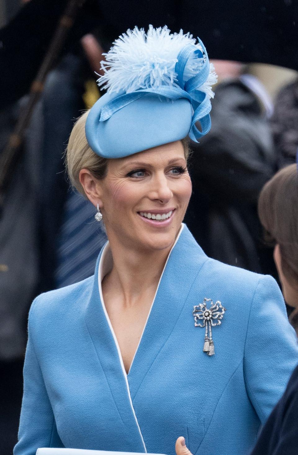 Blue is definitely Zara Tindall’s colour (Getty Images)