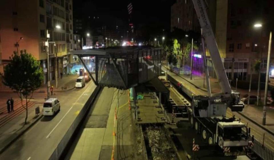 Desmonte de la estación Marly. Foto: Empresa Metro de Bogotá.