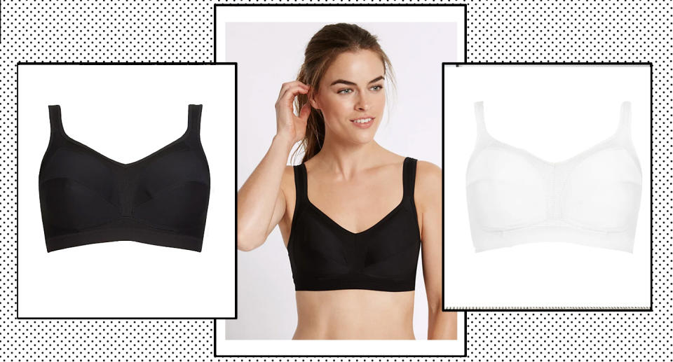 M&S two-pack of sports bras has received glowing reviews from customers.  (M&S)