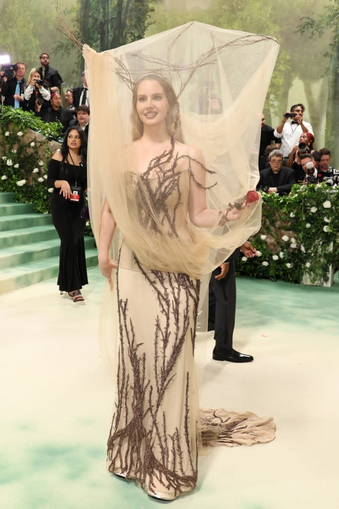 Lana Del Rey attends The 2024 Met Gala Celebrating "Sleeping Beauties: Reawakening Fashion" at The Metropolitan Museum of Art on May 06, 2024 in New York City.