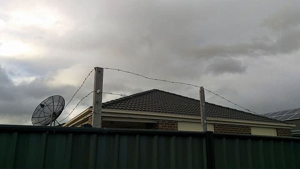 Terrified Melbourne homeowners are now fortifying their properties with barbed wire in fear of home invasions. Photo: Facebook