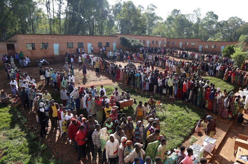 FILE PHOTO: Presidential, legislative and communal council elections, under the simmering political violence and the growing threat of the coronavirus disease (COVID-19), in Ngozi