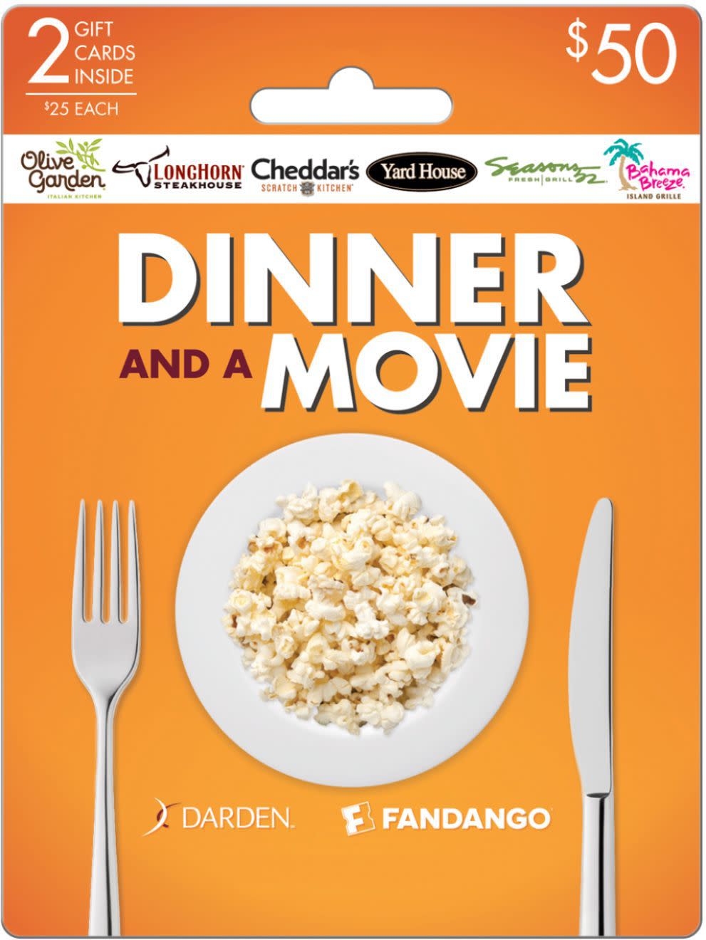 Dinner and a Movie Giftcard