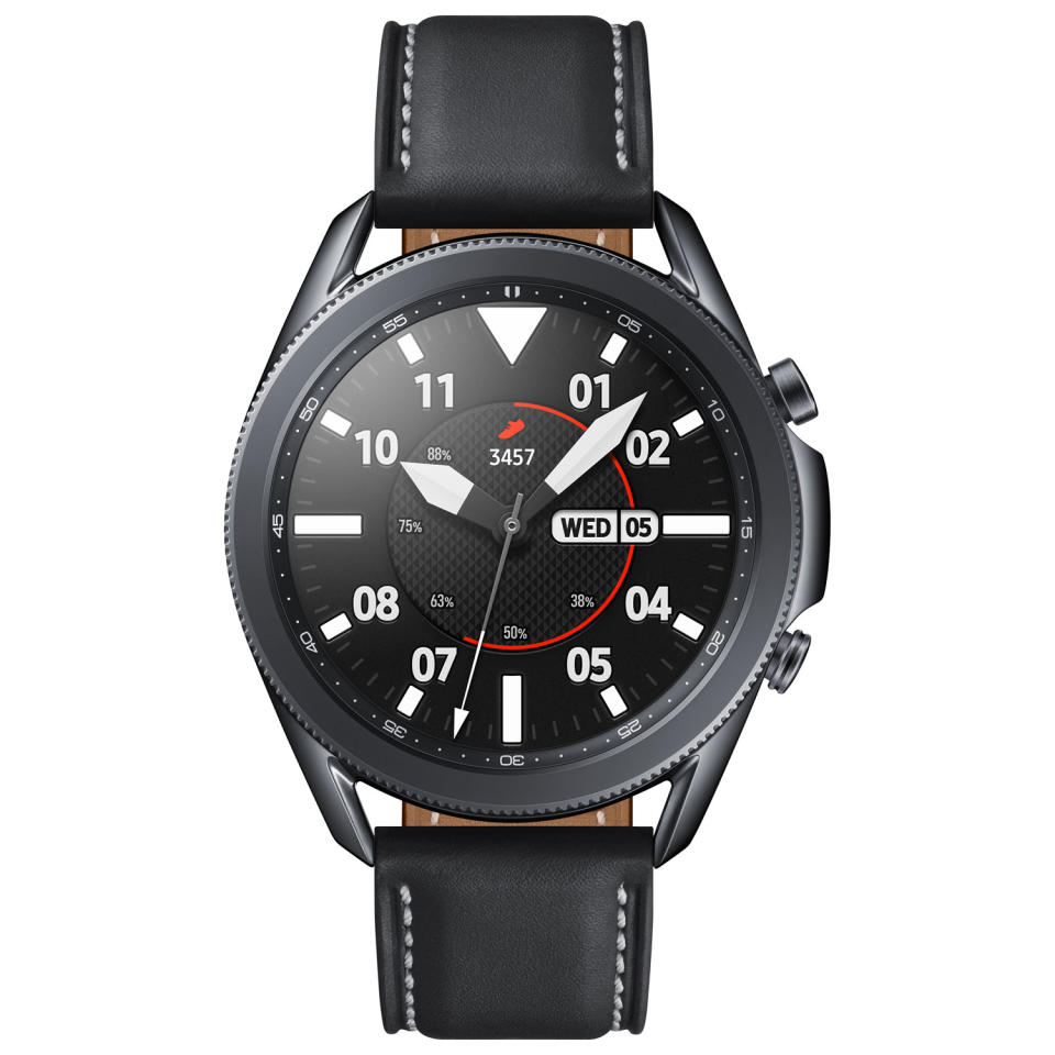 Samsung Galaxy Watch3 45mm Smartwatch with Heart Rate Monitor. Image via Best Buy.