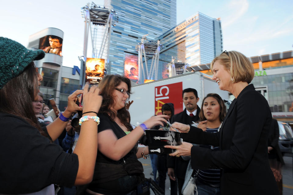 Fans Line Up For The Premiere Of "The Twilight Saga: Breaking Dawn - Part 1" At The Nokia Plaza