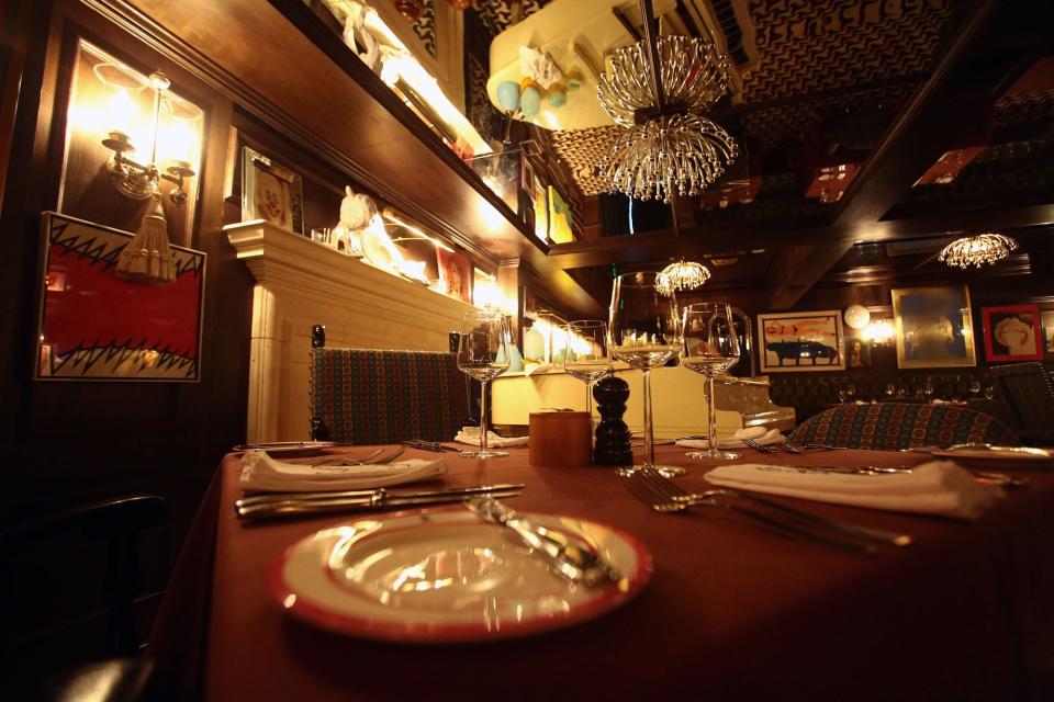 A table is set inside Mister Parker's restaurant at the Parker Palm Springs. Photographed Monday, September 29, 2014.