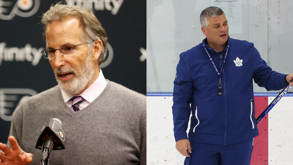 Maple Leafs head coach Sheldon Keefe has a friend in John Tortorella. (Getty)