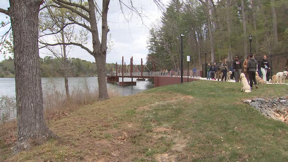 A new Riverwalk opened in Hickory on Thursday. It’s in northwest Hickory near Highway 321. The Riverwalk is part of a $40 million bond referendum to spur economic growth and attract visitors.