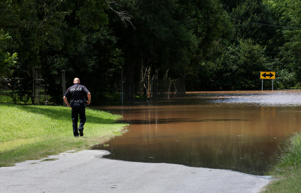 Swollen river feeds Texas flooding