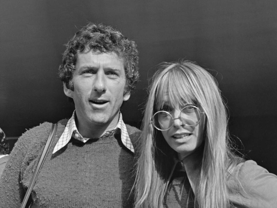 American actor Barry Newman (left) and English actor Suzy Kendall (right) (Getty Images)