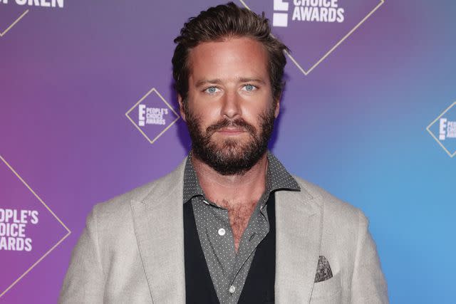 <p>Todd Williamson/E! Entertainment/NBCU Photo Bank via Getty</p> Armie Hammer attends the 2020 E! People's Choice Awards held at the Barker Hangar in Santa Monica, California and on broadcast on Sunday, November 15, 2020