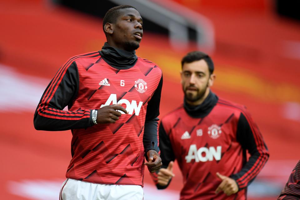 It's easy to see Paul Pogba (left), Bruno Fernandes and Manchester United building off last season's encouraging finish. It's also easy to see them falling back. That's how it is these days at Old Trafford. (Photo by PETER POWELL/POOL/AFP via Getty Images)