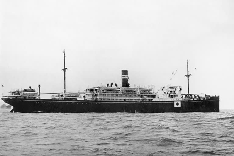 El buque de transporte japonés Montevideo Maru