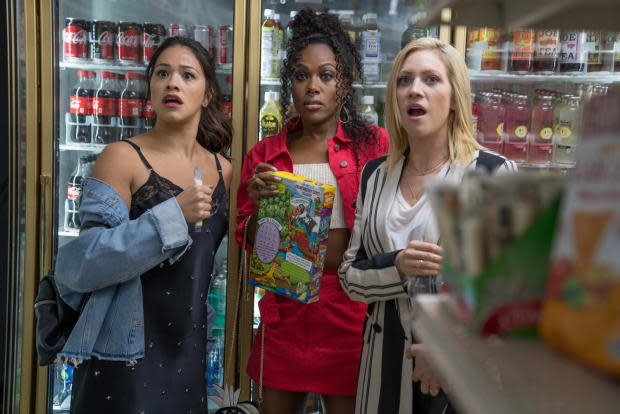 Gina Rodriguez, DeWanda Wise and Brittany Snow in "Someone Great"<p>Netflix</p>