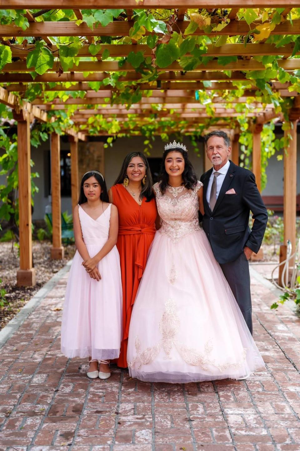 The Olsen family celebrates eldest daughter Aria’s quinceañera. 